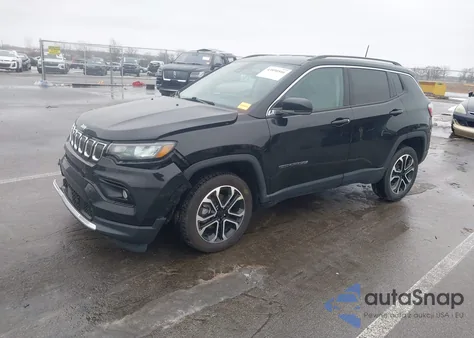 2022 Jeep Compass Limited 4X4 z USA, uszkodzony, nr VIN 3C4NJDCB4NT108509